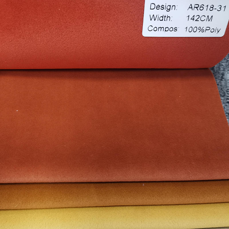 Upholstery fabric / Mosha velvet fabric / Plain color fabric / Sofa & Chair fabric / warp knitting fabric – Item No.:AR618